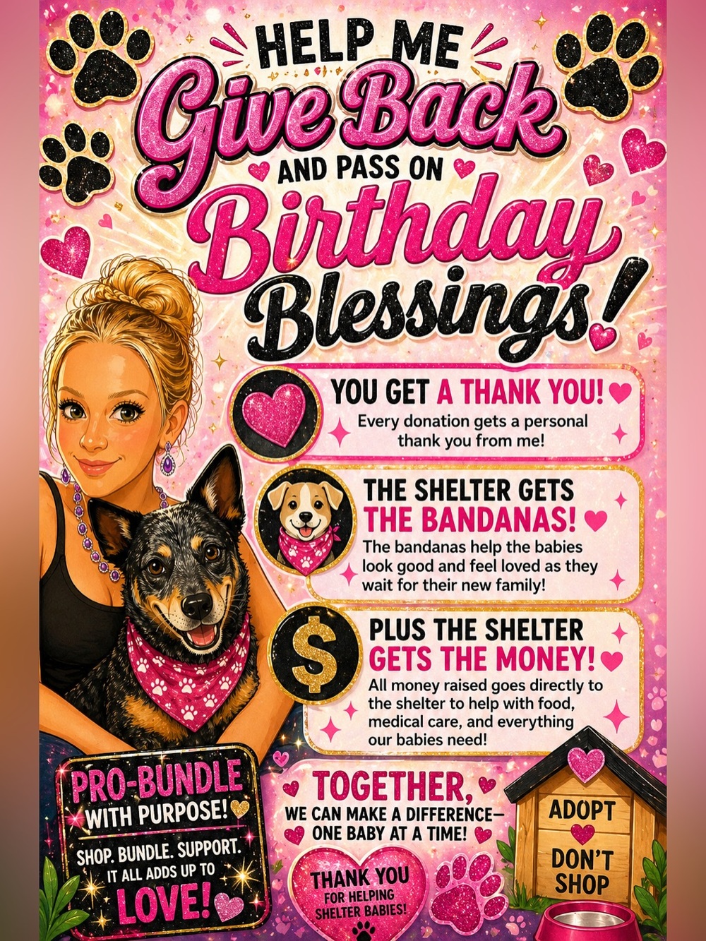 Birthday Love for Shelter Babies! - Picture 2 of 3